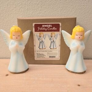 Vintage Inspired Angel Novelty Candles Gurley Style Christmas Candles
